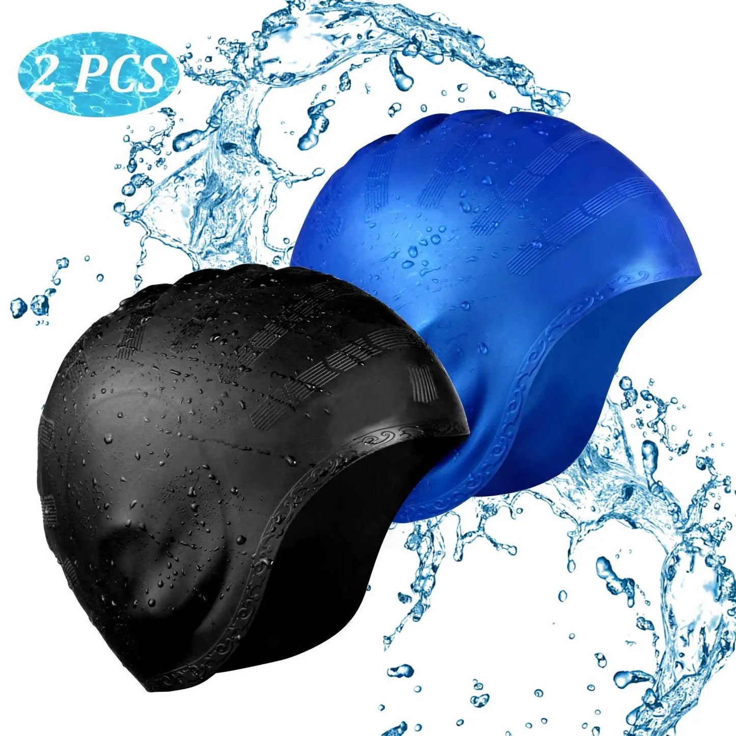 Adults High Elastic Silicone Swimming Cap β Unisex Waterproof Swim Hat