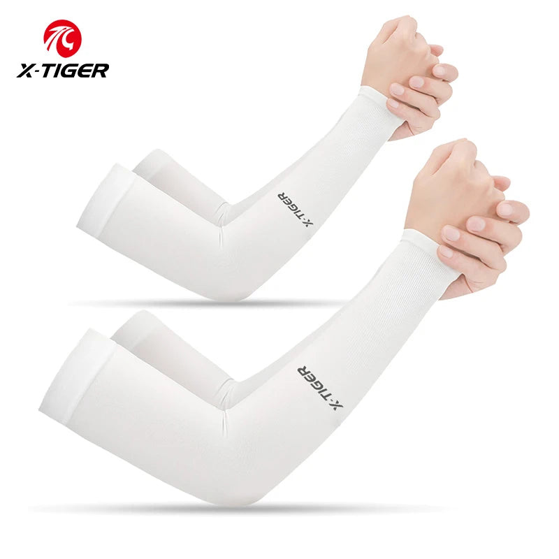 Ice Silk Cycling Arm Sleeves β UV Protection & Breathable Comfort