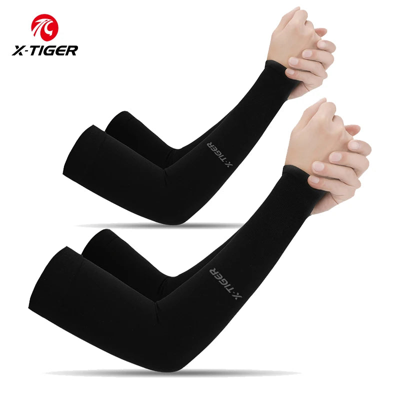 Ice Silk Cycling Arm Sleeves β UV Protection & Breathable Comfort