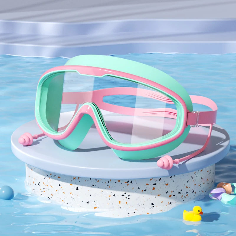 Kids Swimming Goggles – HD Anti-Fog Waterproof Swim Glasses for Boys and Girls