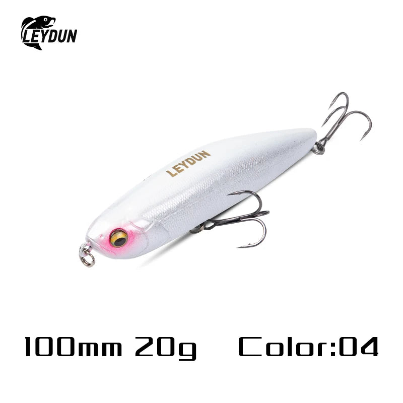 LEYDUN Z-Claw Floating Pencil Fishing Lure – Topwater Hard Bait