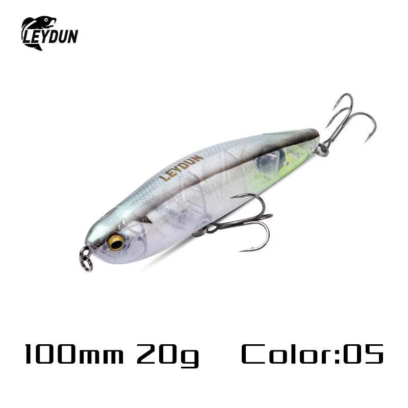 LEYDUN Z-Claw Floating Pencil Fishing Lure – Topwater Hard Bait