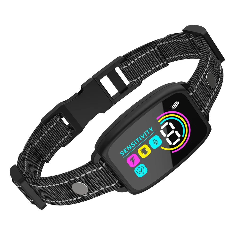 Smart Automatic Anti-Barking Dog Collar | Rechargeable Shock & Vibration Training Collar for All Dog Sizes