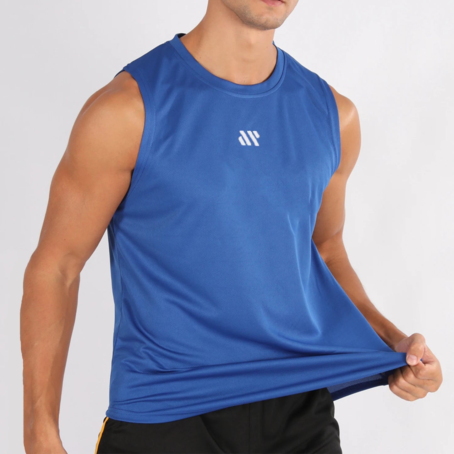GITF Men’s Bodybuilding Vest – Breathable Gym Workout Mesh Sleeveless Shirt