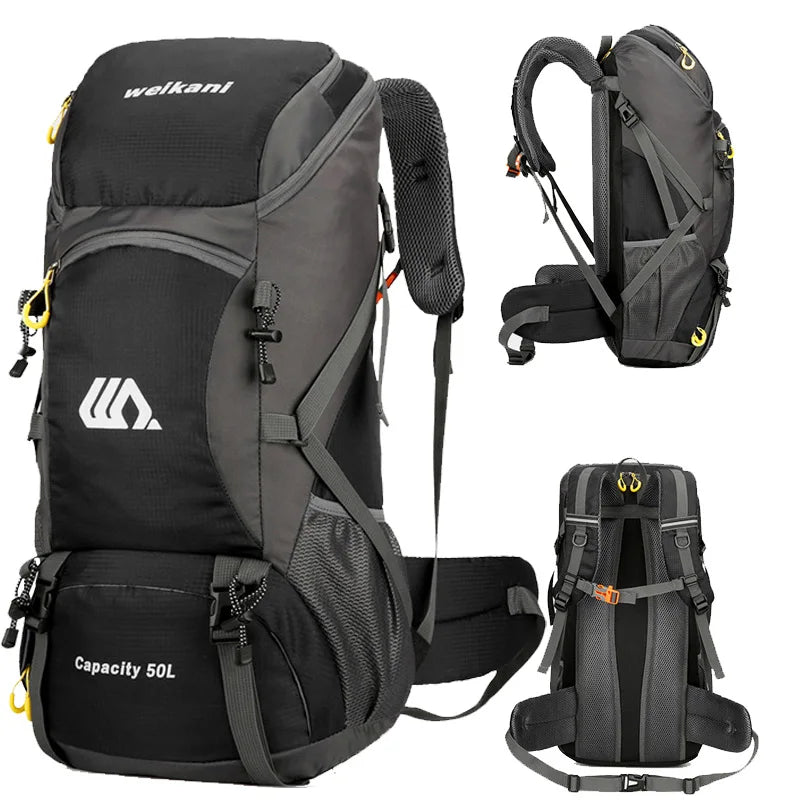 50L Large Travel Backpack – Multifunctional Outdoor Rucksack