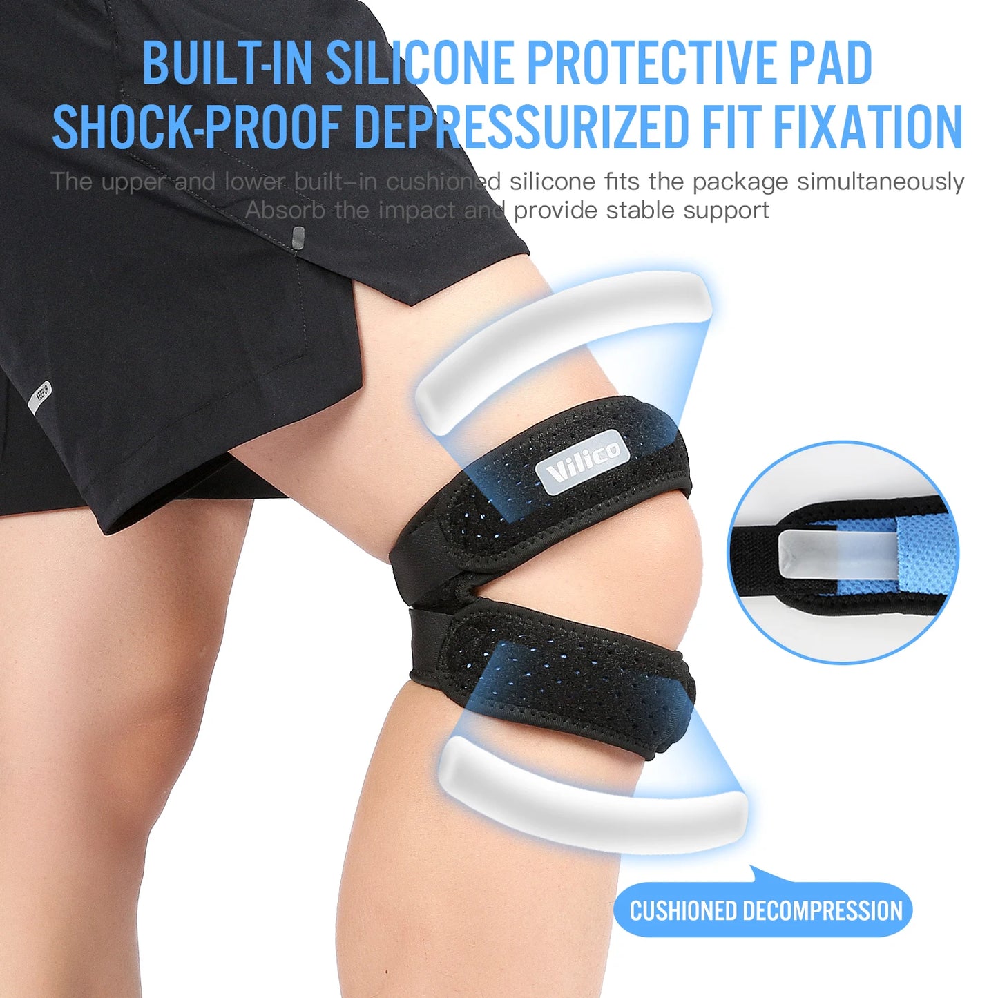 Professional Sports Patellar Strap – Adjustable Knee Support