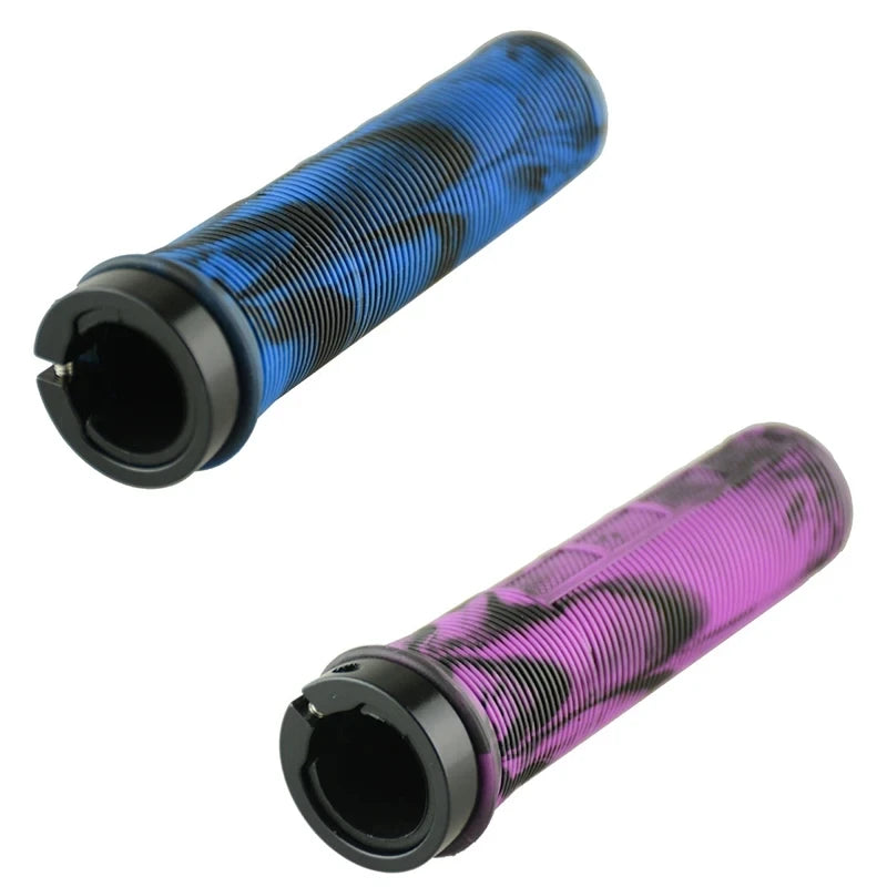 TPR Aluminum Alloy Lock-On Bicycle Handlebar Grips – Non-Slip MTB Bike Grips