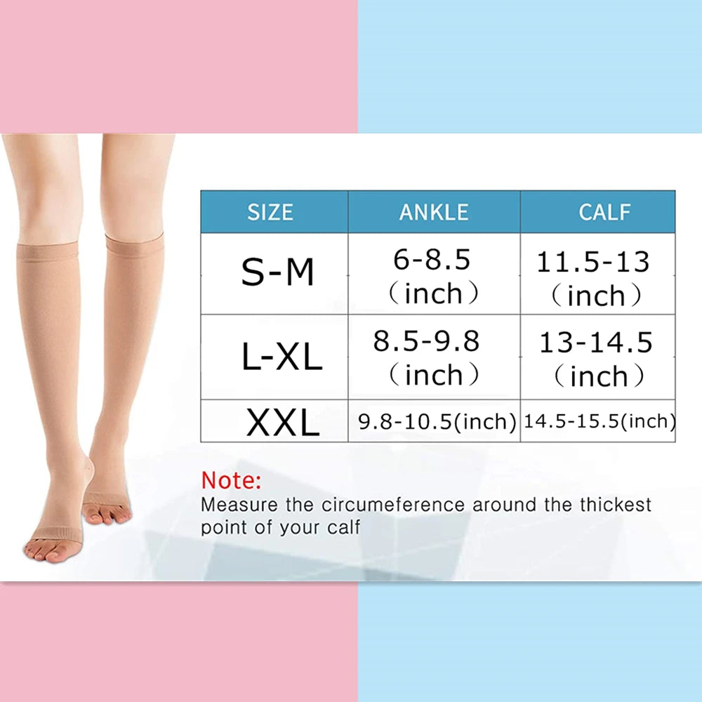 Burn Fat Zipper Compression Socks – Slimming & Varicose Vein Prevention