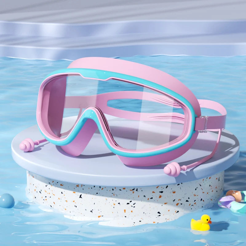 Kids Swimming Goggles – HD Anti-Fog Waterproof Swim Glasses for Boys and Girls