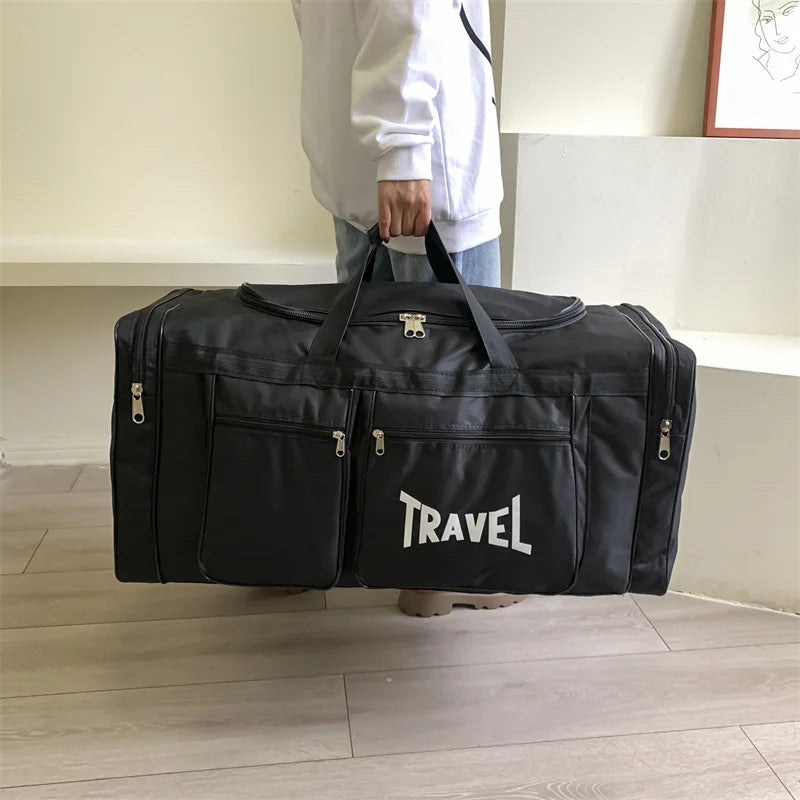 SCIONE Foldable Large-Capacity Travel Duffel Bag – Waterproof, Multifunctional Sports & Business Handbag (80L)