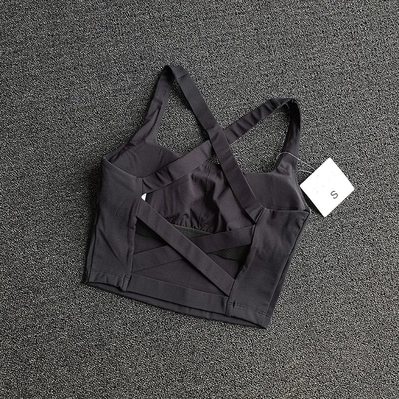 Women’s Push-Up Sports Bra – Breathable Fitness & Yoga Top, Running Vest Bralette (Model W1253)