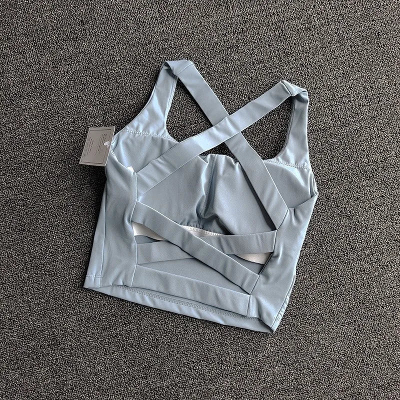 Women’s Push-Up Sports Bra – Breathable Fitness & Yoga Top, Running Vest Bralette (Model W1253)