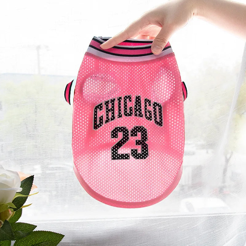 Mesh Breathable Dog Basketball Jersey | XS–5XL