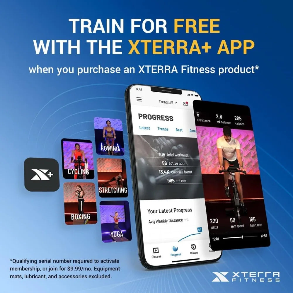 XTERRA+ Portable Electric Treadmill – Foldable Home Fitness Solution