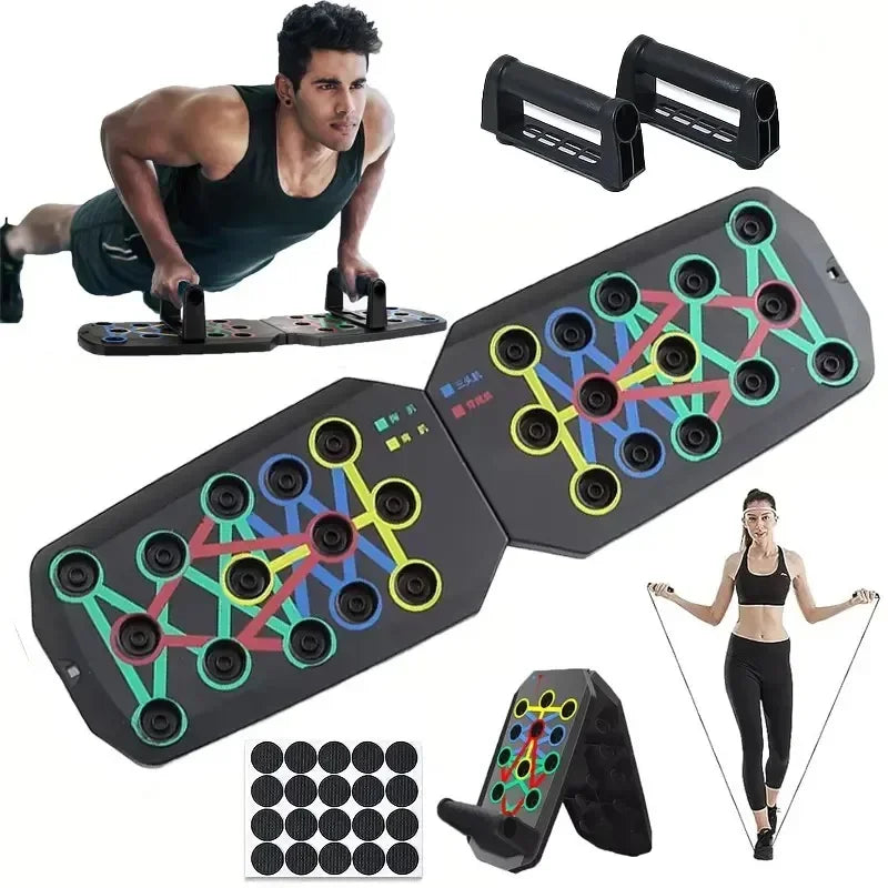 Portable Multifunctional Push-up Board Set – Total Upper Body Training
