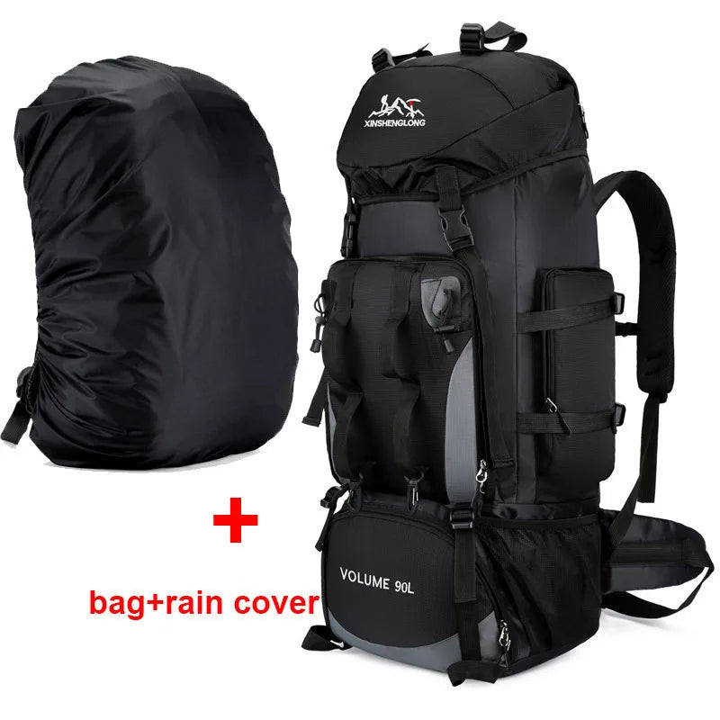 Scione 90L Waterproof Hiking & Camping Backpack – Large Capacity Trekking Bag for Men & Women