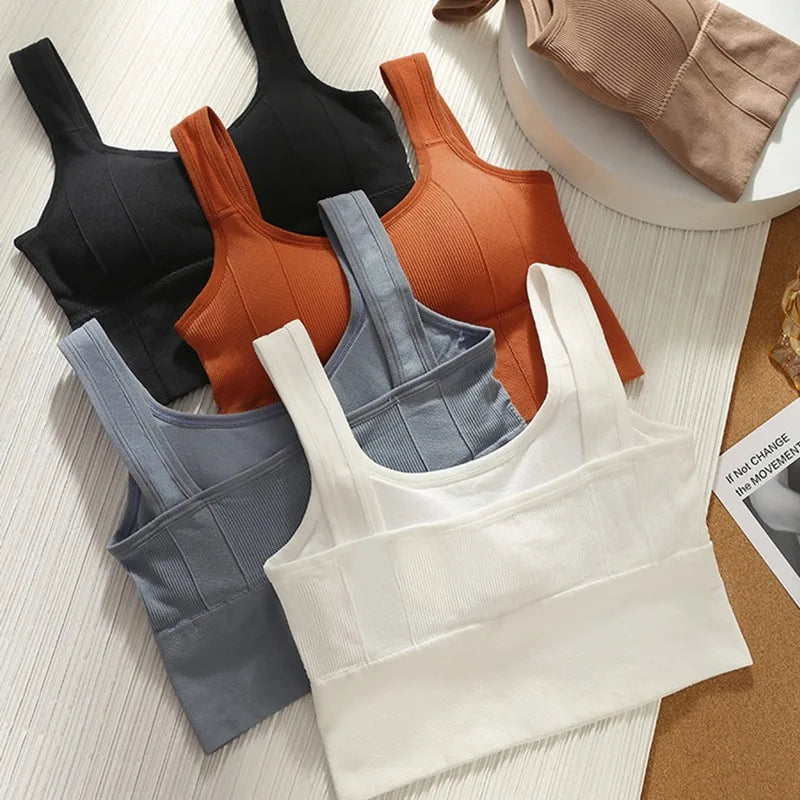 Women's Breathable Sports Bra – Seamless Yoga & Fitness Top