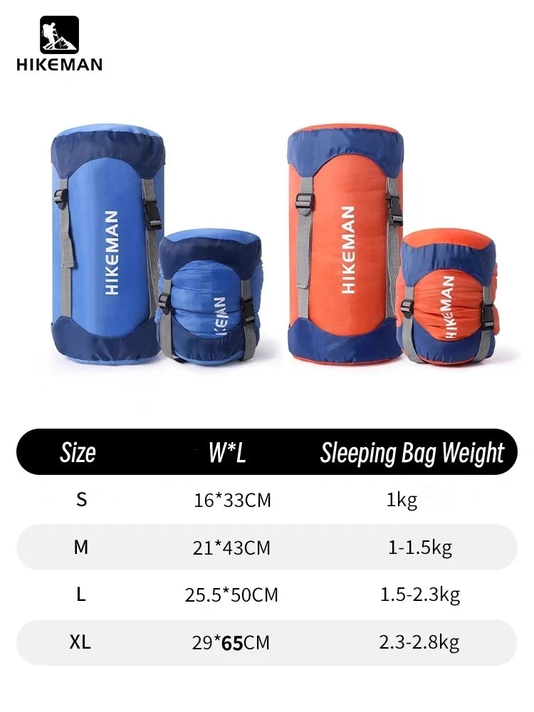 HIKEMAN Sleeping Bag Storage Bag – Cotton Sleeping Bag Compatible, Portable & Durable