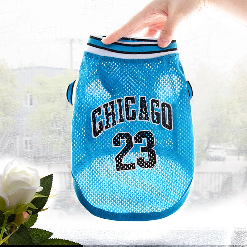 Mesh Breathable Dog Basketball Jersey | XS–5XL