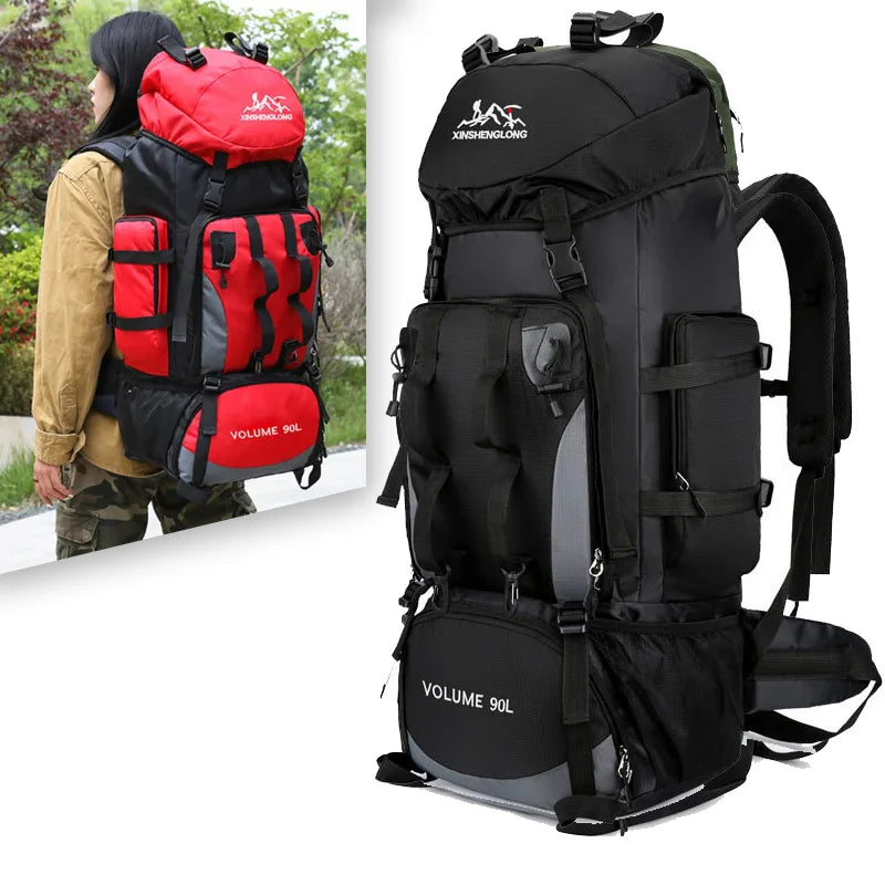 Scione 90L Waterproof Hiking & Camping Backpack – Large Capacity Trekking Bag for Men & Women