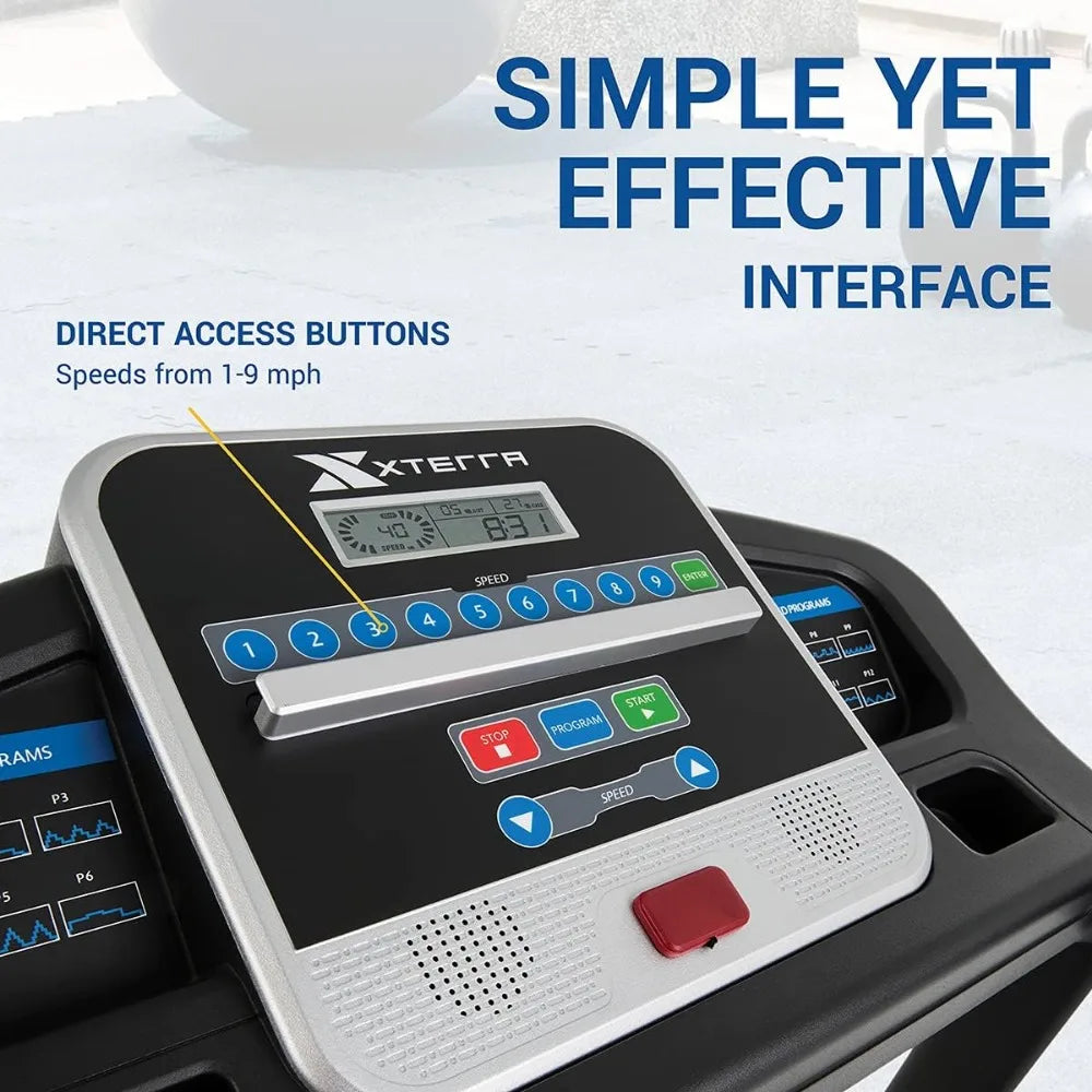 XTERRA+ Portable Electric Treadmill – Foldable Home Fitness Solution
