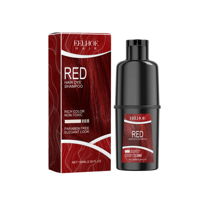 100ml Eelhoe Hairdress Hair Dye Shampoo Repair Damaged Hair Nourish Mild Healthy Long Lasting Color Fix Natural Plant Shampoo