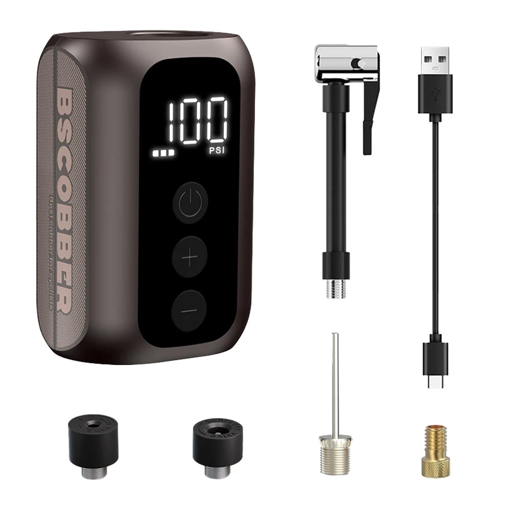 BSCOBBER A5mini Portable Air Pump – Rechargeable Wireless Tire Inflator 100PSI