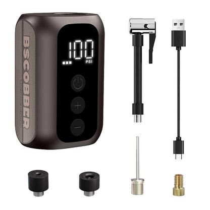 BSCOBBER A5mini Portable Air Pump – Rechargeable Wireless Tire Inflator 100PSI