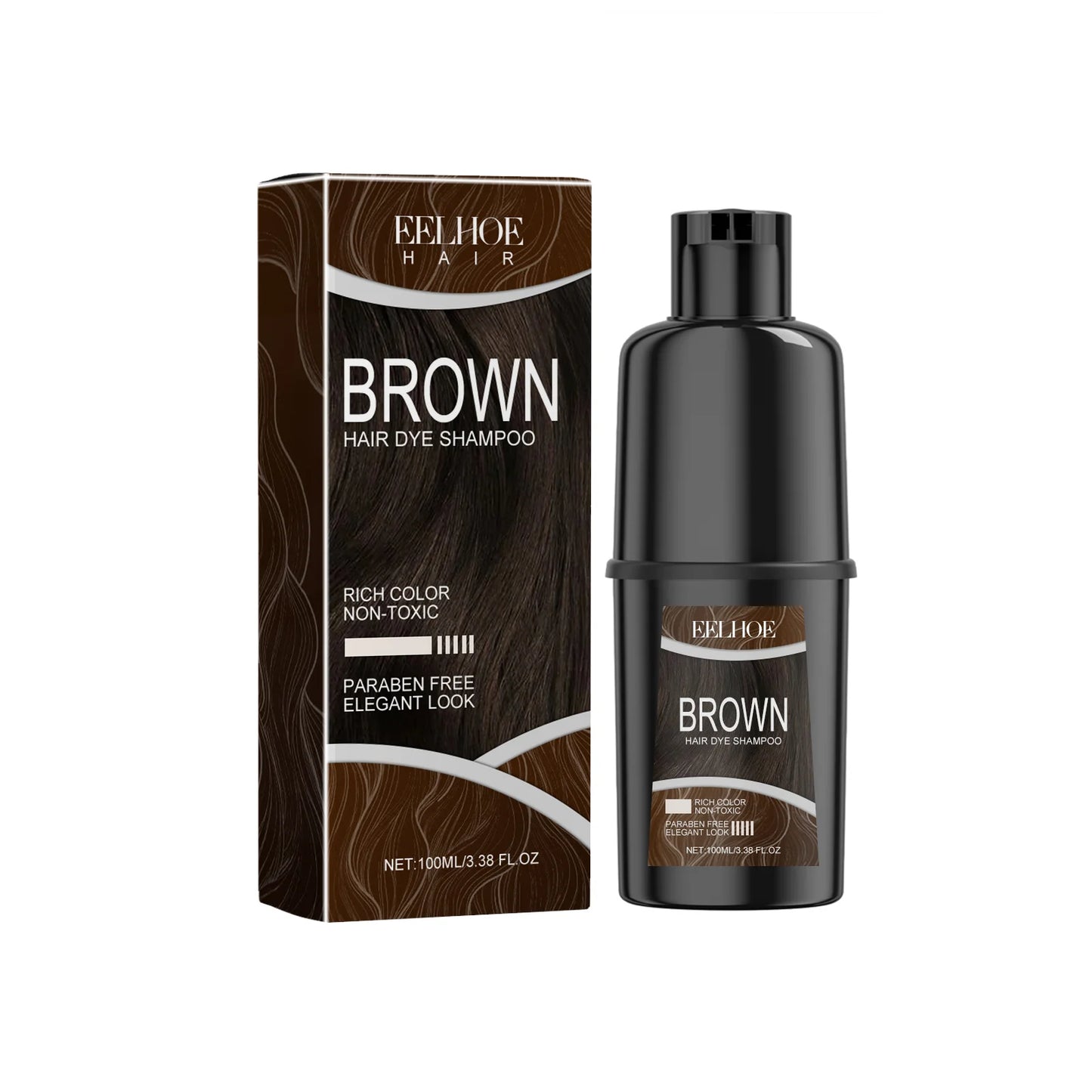 100ml Eelhoe Hairdress Hair Dye Shampoo Repair Damaged Hair Nourish Mild Healthy Long Lasting Color Fix Natural Plant Shampoo