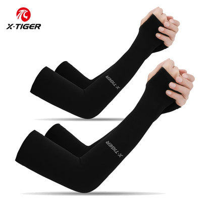 Ice Silk Cycling Arm Sleeves – UV Protection & Breathable Comfort