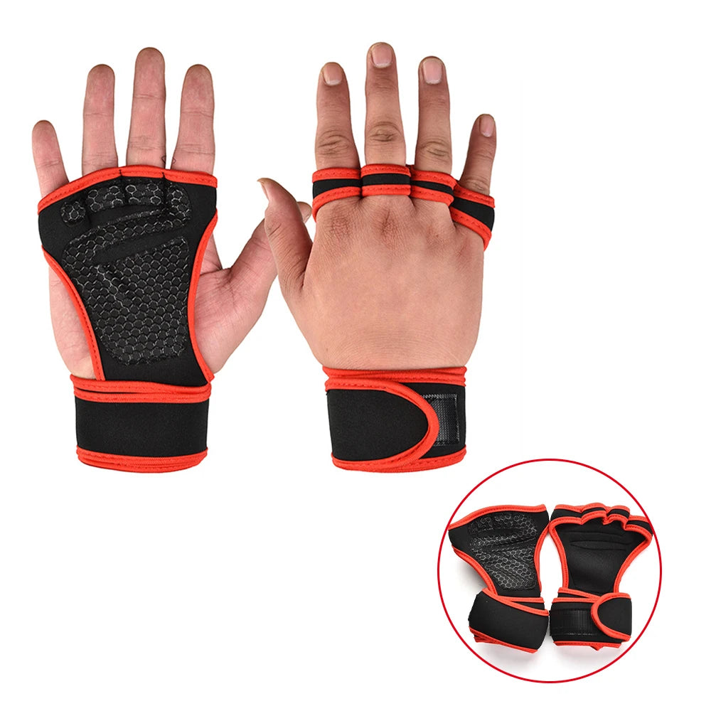Training Workout Gloves for Men & Women – Weightlifting, Fitness & Gym Grip Gloves with Palm & Wrist Protection
