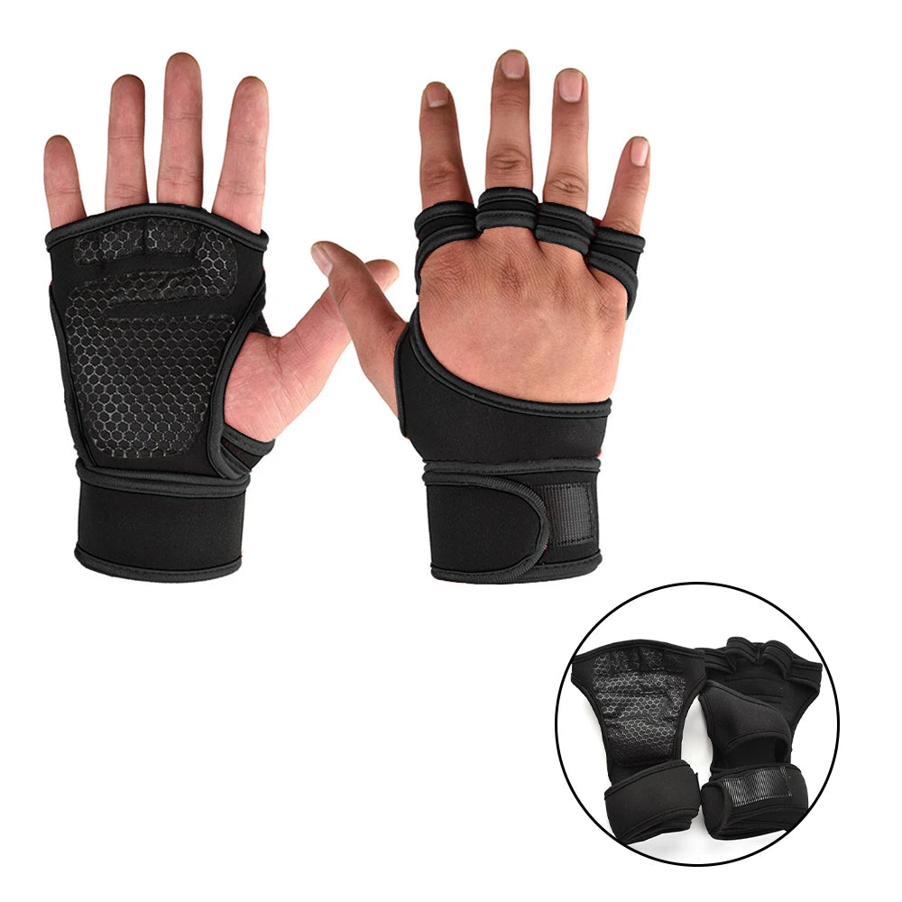 Training Workout Gloves for Men & Women – Weightlifting, Fitness & Gym Grip Gloves with Palm & Wrist Protection