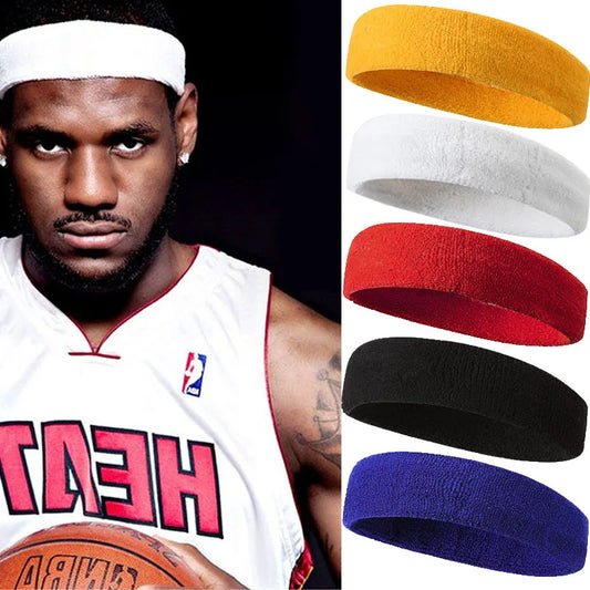 Unisex Sweat-Absorbing Sports Headband – Running, Basketball & Fitness Headwear