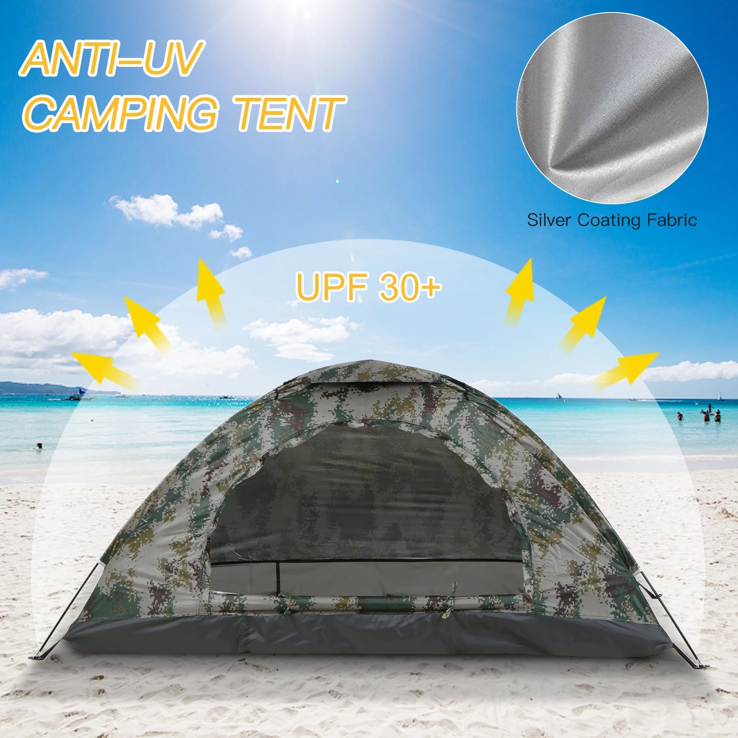 Tomshoo Ultralight 1/2 Person Trekking Tent – Summer Outdoor Hiking & Camping Shelter