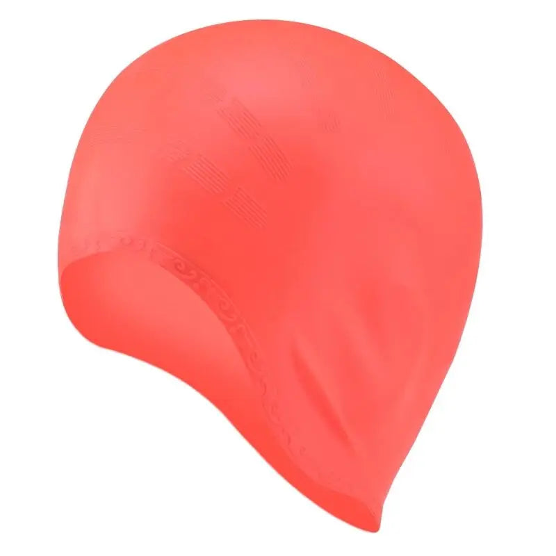 Adults High Elastic Silicone Swimming Cap – Unisex Waterproof Swim Hat