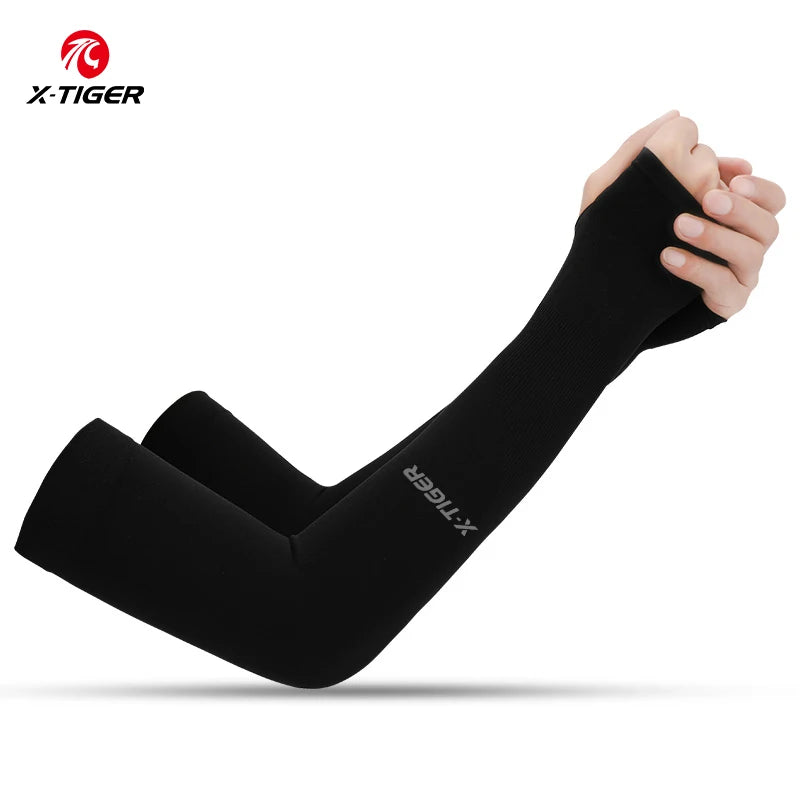 Ice Silk Cycling Arm Sleeves – UV Protection & Breathable Comfort