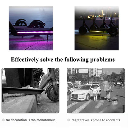 LED Strip Light Flashlight RGB Bar Lamp for Xiaomi M365 Pro / 1S Electric Scooter & Ninebot Skateboard