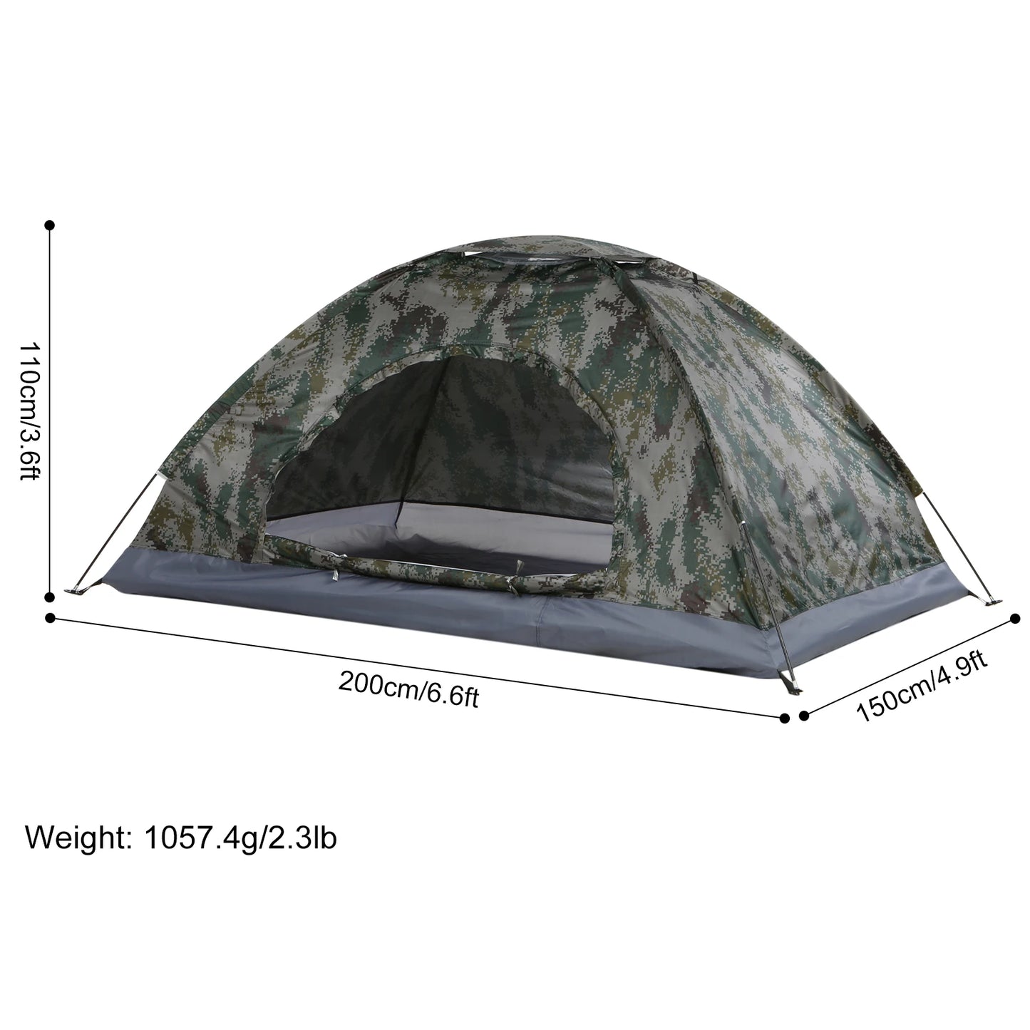 Tomshoo Ultralight 1/2 Person Trekking Tent – Summer Outdoor Hiking & Camping Shelter