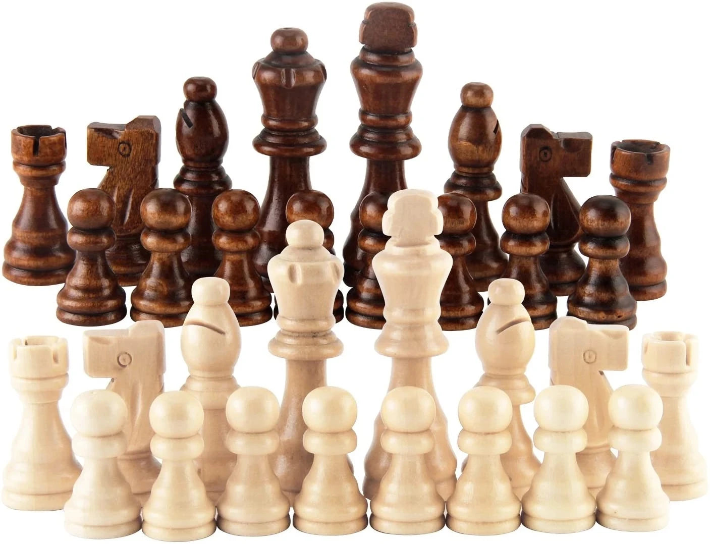 32-Piece Wooden Chess Set – Standard Staunton Tournament Pieces (8cm King Height)