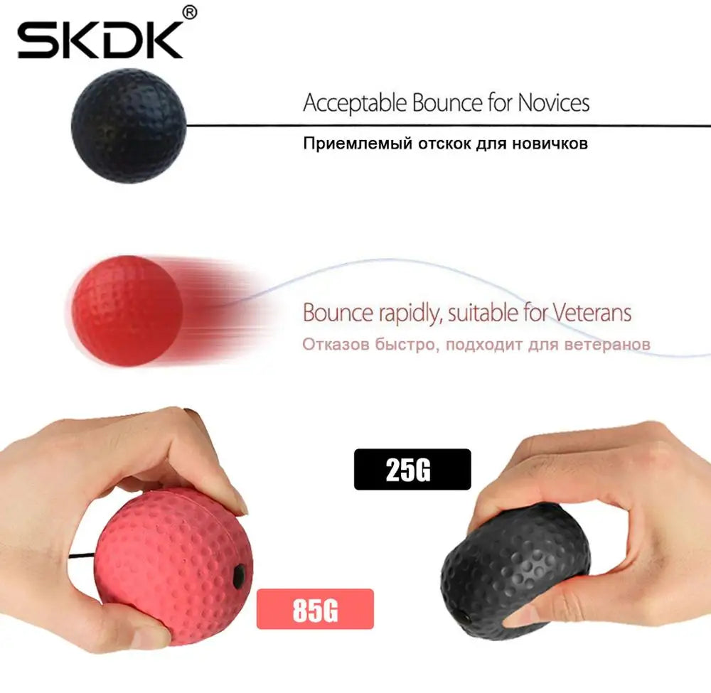 Boxing Reflex Ball with Headband – Punching Speed & Hand-Eye Coordination Training