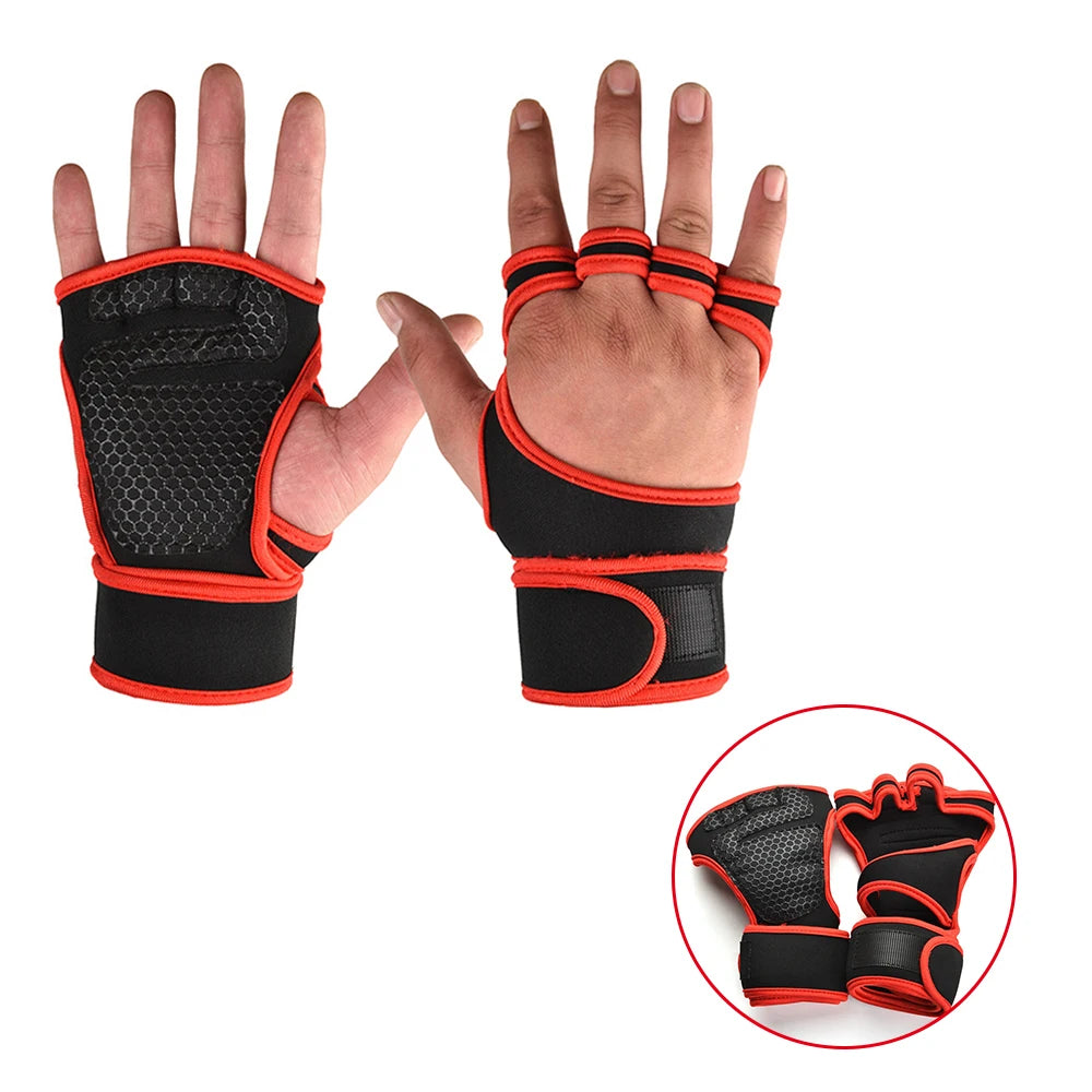 Training Workout Gloves for Men & Women – Weightlifting, Fitness & Gym Grip Gloves with Palm & Wrist Protection