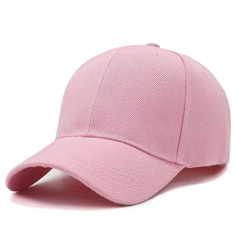 Unisex Plain Baseball Cap Adjustable Snapback Hat Casual Streetwear Dad Cap for Men & Women
