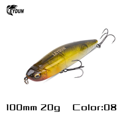 LEYDUN Z-Claw Floating Pencil Fishing Lure – Topwater Hard Bait