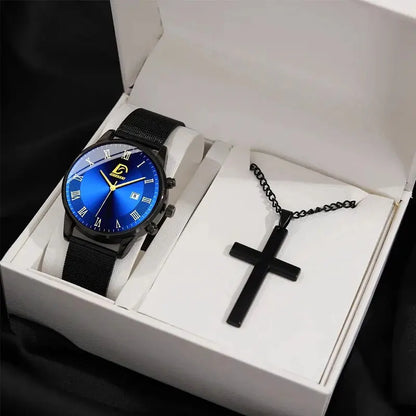 DIJANES Quartz Wristwatch – Men’s Fashion & Casual Complete Calendar Watch