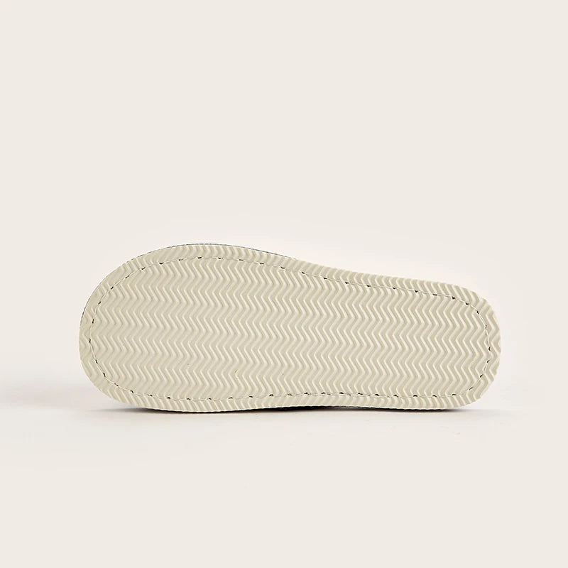 Home Linen Slippers for Men – Breathable Indoor Hemp Shoes for Spring & Autumn