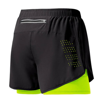 Men’s Quick-Drying Running Shorts – Solid Black Fitness Shorts
