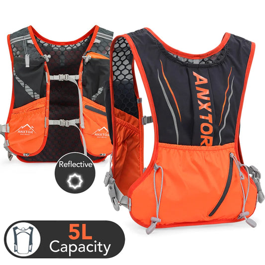 NEWBOLER Lightweight Running Backpack – 5L Hydration Vest for Unisex Cycling, Hiking & Marathon