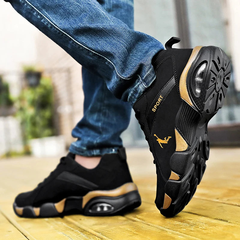 Men’s Lightweight Running Shoes Breathable Lace-Up Sneakers Outdoor Sports Tennis Walking Shoes Casual Athletic Shoe