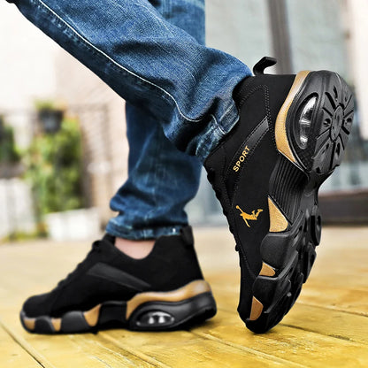 Men’s Lightweight Running Shoes Breathable Lace-Up Sneakers Outdoor Sports Tennis Walking Shoes Casual Athletic Shoe