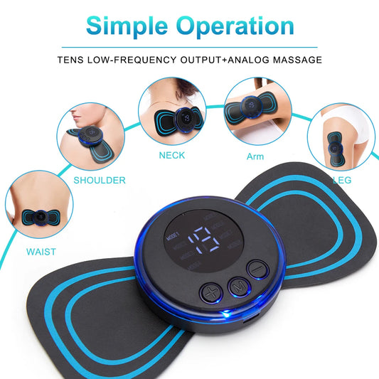 Electric EMS Neck Massager – Portable Pain Relief